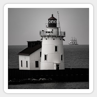 The Cleveland Harbor Lighthouse Sticker